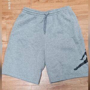 Jordan Gray Shorts with Red Logo
